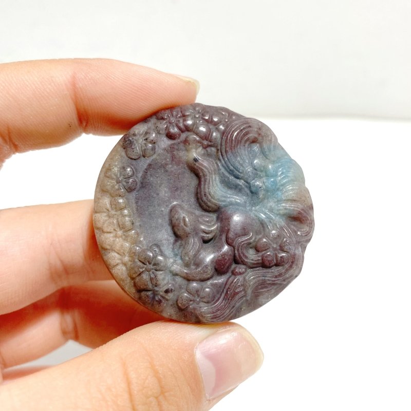 9 Pieces Trolleite Nine - Tailed Fox Crystal Carving Closeout - Wholesale Crystals