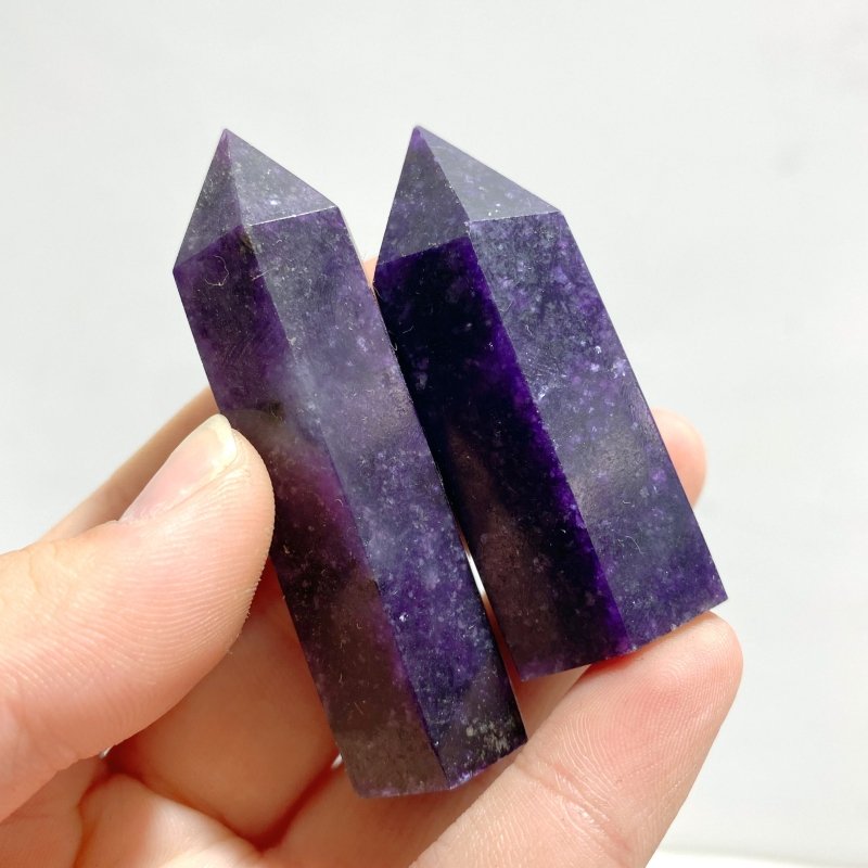 95 Pieces Lepidolite Tower Point - Wholesale Crystals