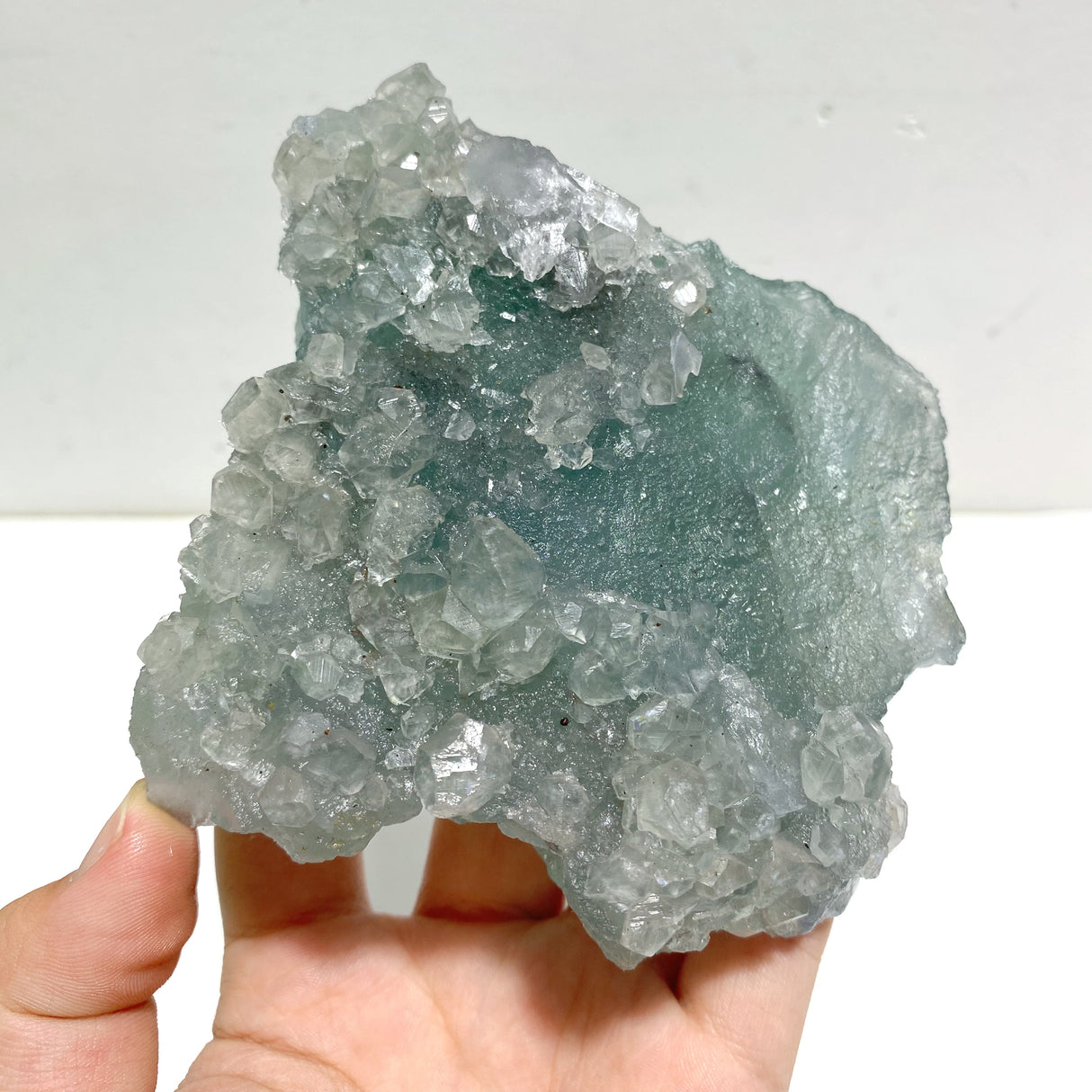 7 Pieces Raw Blue Fluorite Mixed Calcite Specimen