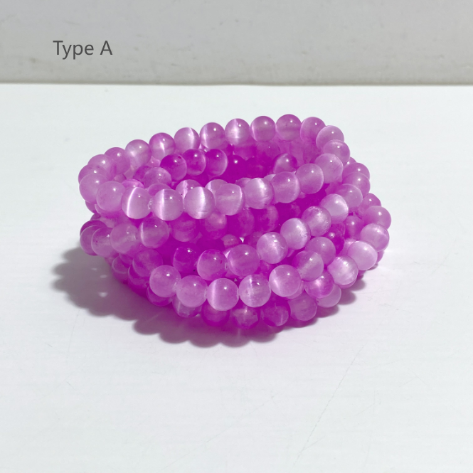 2 Types Aura Selenite Bracelets Wholesale