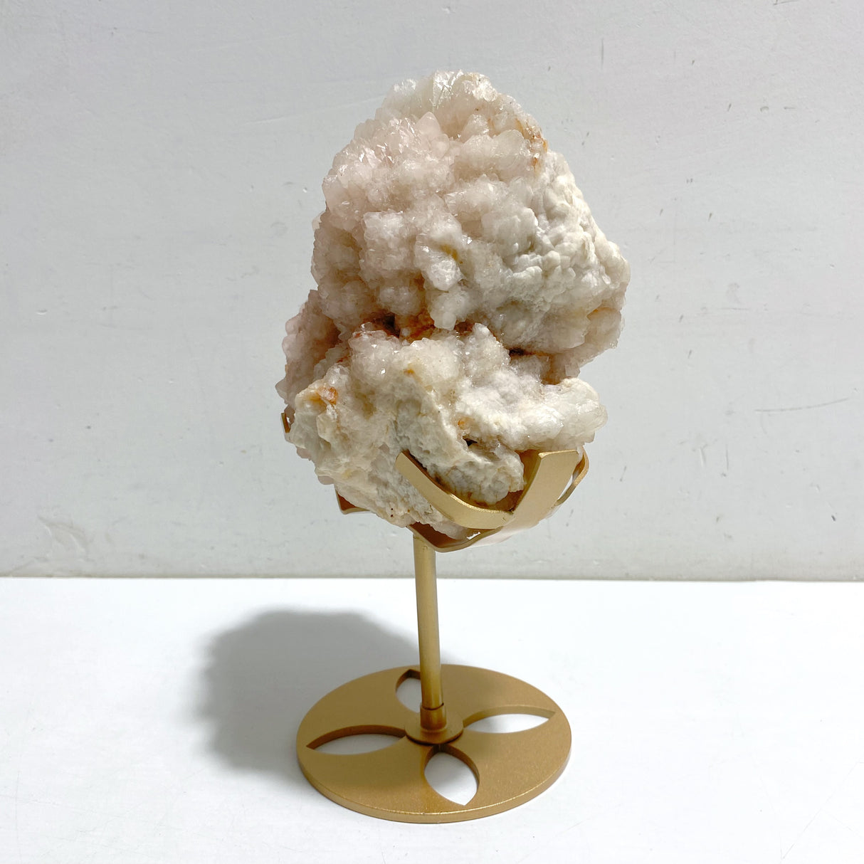 Large Raw Stilbite Specimen With Stand