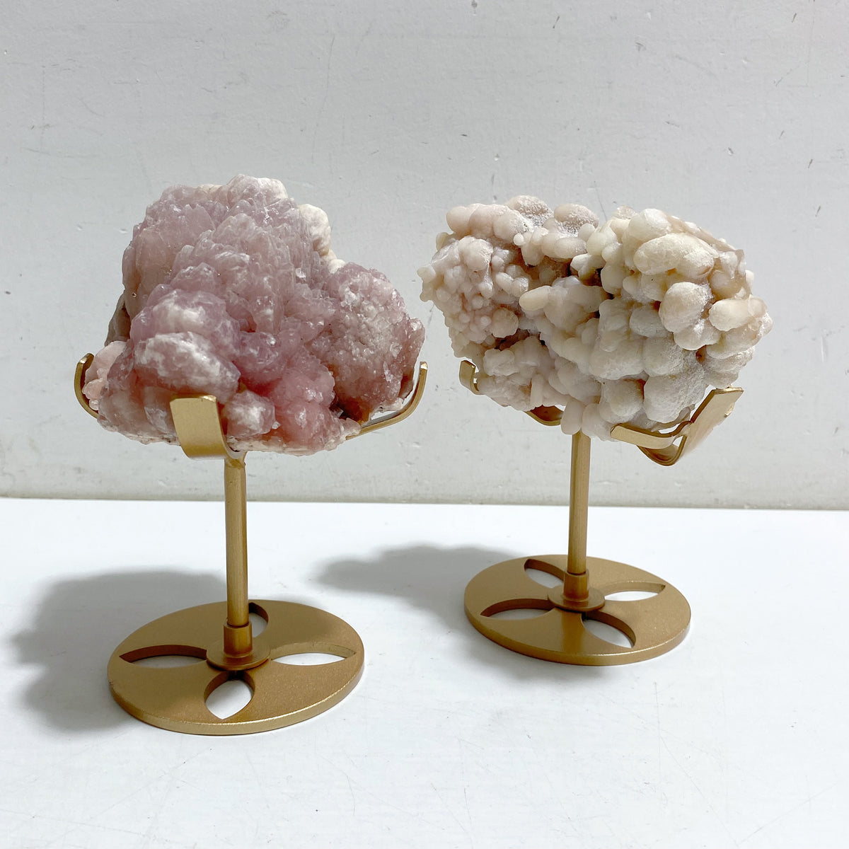4 Pieces Raw Stilbite Specimen With Stand #5