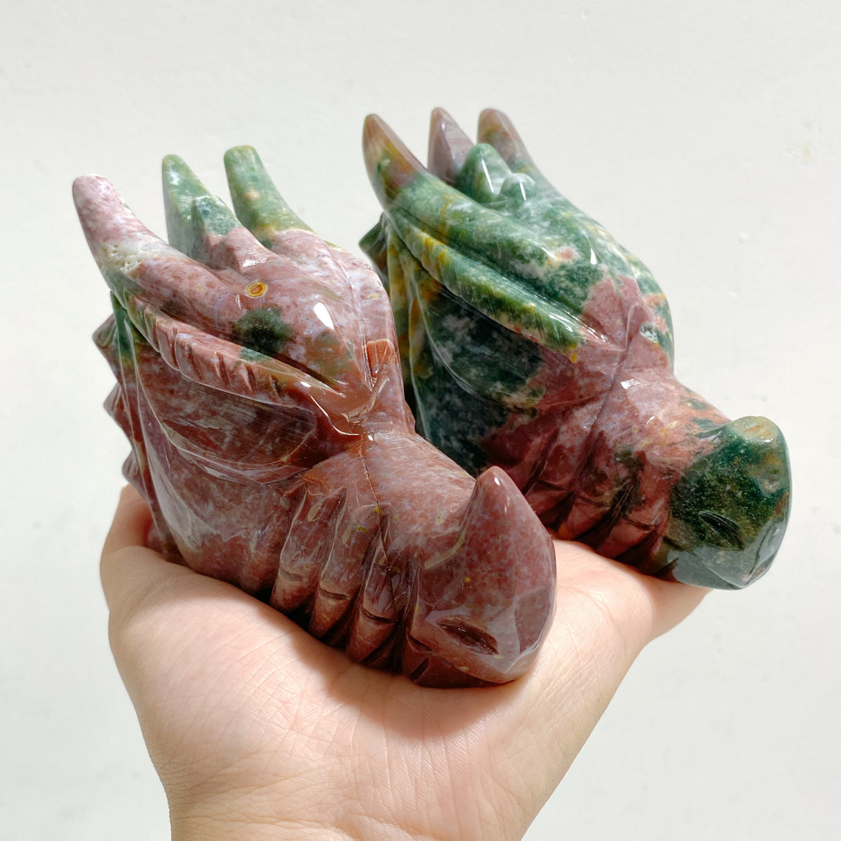 8 Pieces Ocean Jasper Dragon Head Closeout