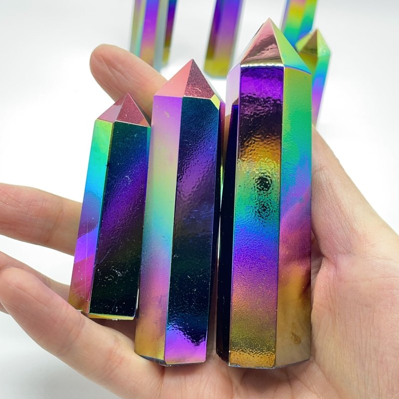 Aura Obsidian Tower Points Wholesale -Wholesale Crystals