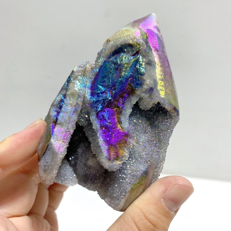 Aura Sphalerite Geode Arrow Head Shape Wholesale - Wholesale Crystals