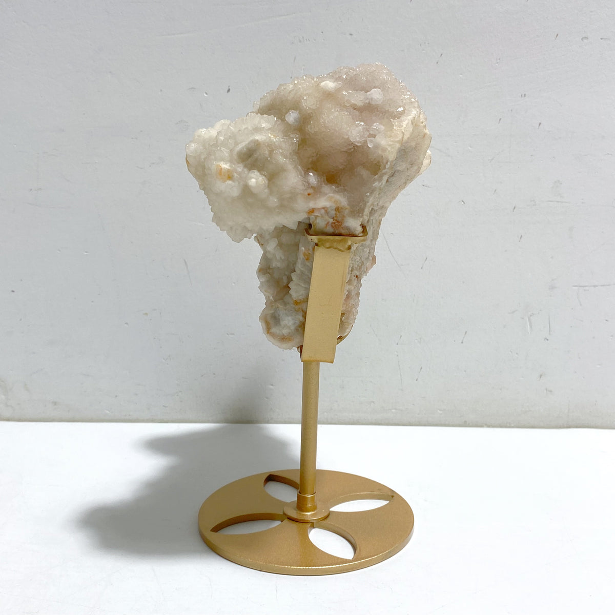 Unique Raw Stilbite Specimen With Stand