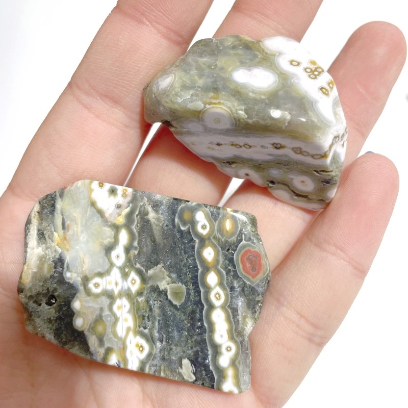 Beautiful 8th Vein Ocean Jasper Small Free Form Wholesale - Wholesale Crystals