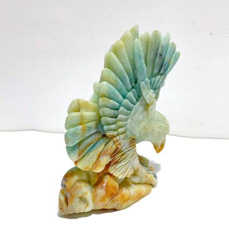 Beautiful Caribbean Calcite Eagle Carving - Wholesale Crystals