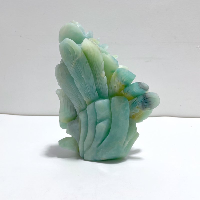Beautiful Caribbean Calcite Peacock Carving - Wholesale Crystals