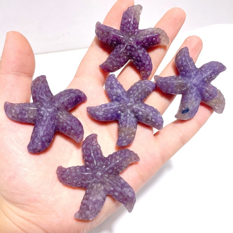 Beautiful Unicorn Stone Starfish Carving Wholesale - Wholesale Crystals