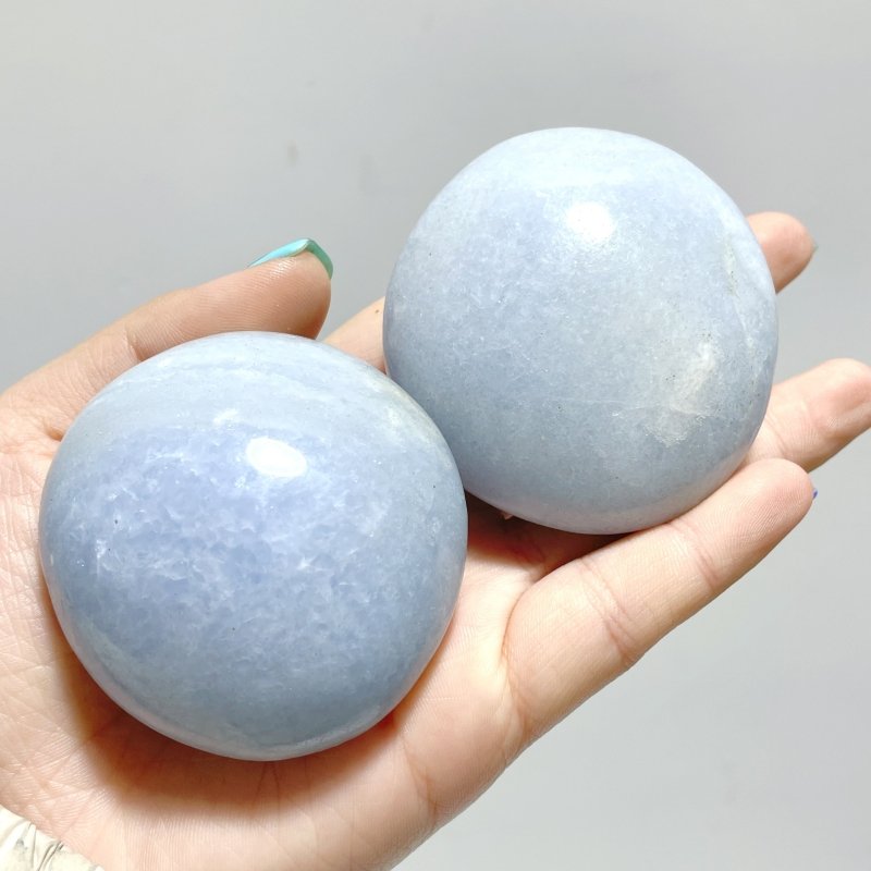 Blue Calcite Palm Wholesale 4.5 - 7cm/3 - 5cm - Wholesale Crystals