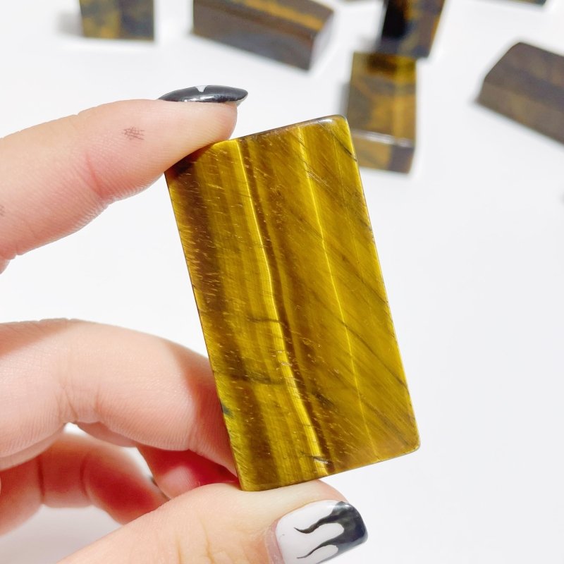 Blue Mixed Yellow Tiger Eye Cuboid Wholesale - Wholesale Crystals