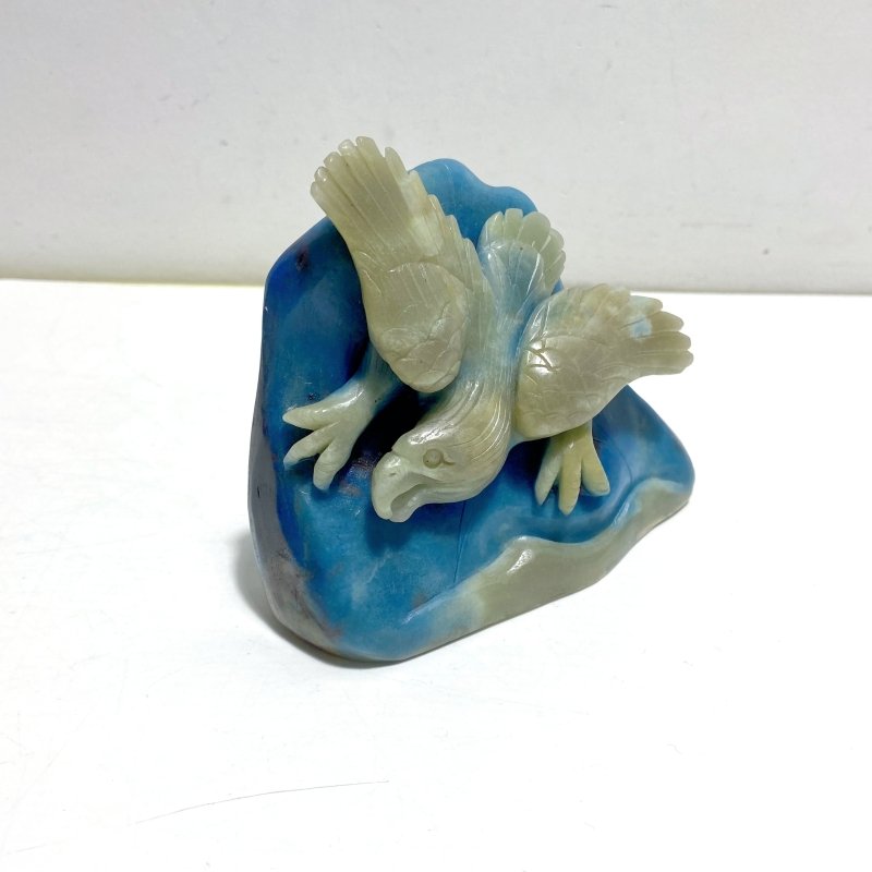 Blue Trolleite Eagle Carving - Wholesale Crystals