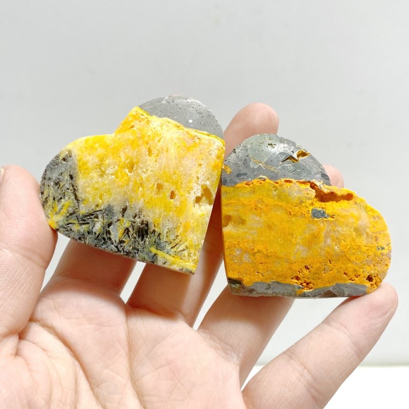 Bumblebee Jasper Heart Wholesale - Wholesale Crystals