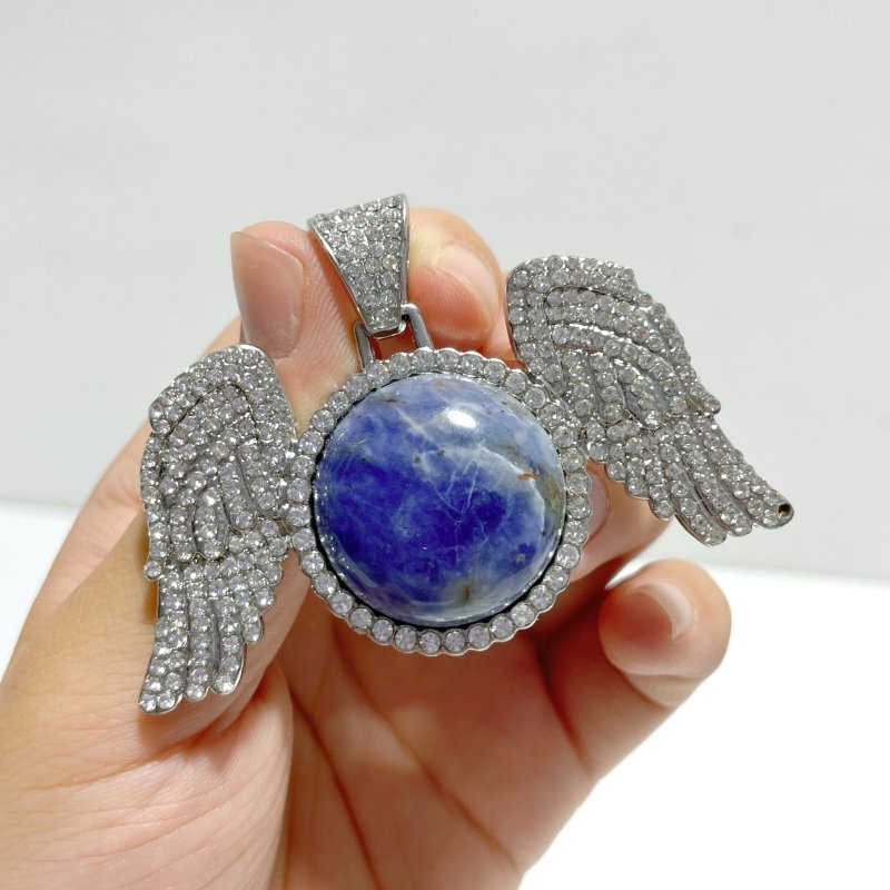 Clearance(defect) - 10 Types Wing Pendants Wholesale Amethyst Chevron Green Aventurine Tiger Eye - Wholesale Crystals