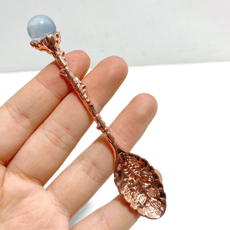 Colorful Fluorite Sphere Coffee Spoon Wholesale - Wholesale Crystals