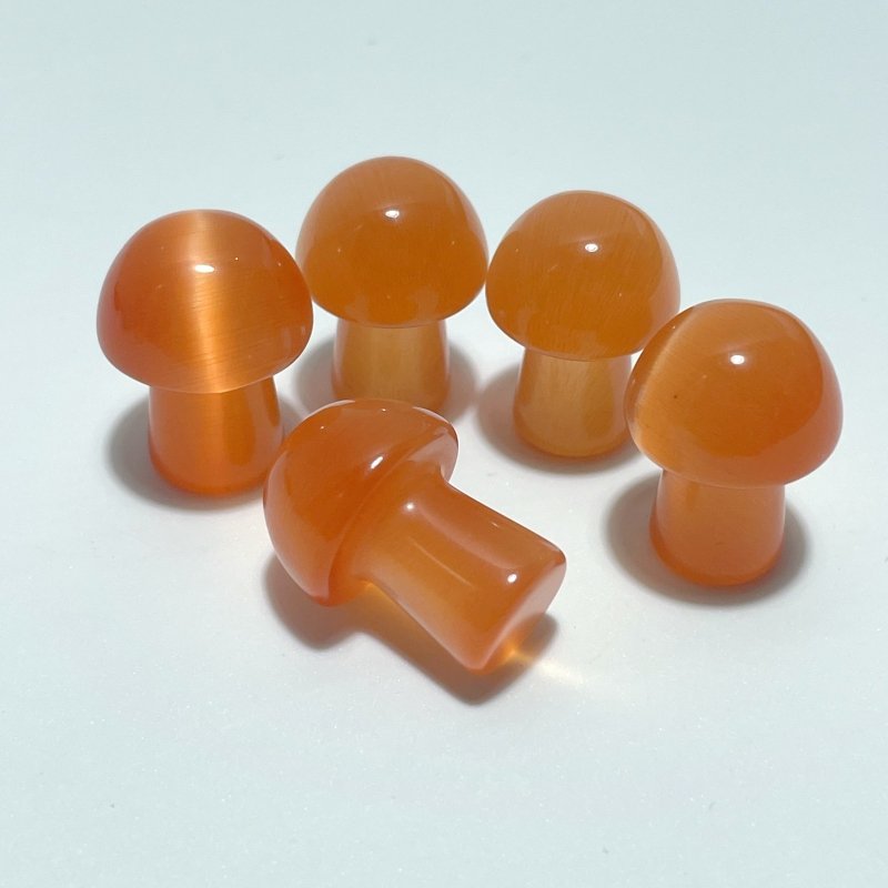 Colorful Glass Cat Eye Mushrooms Wholesale (man made) - Wholesale Crystals