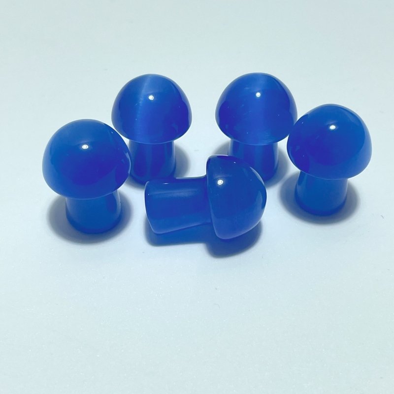 Colorful Glass Cat Eye Mushrooms Wholesale (man made) - Wholesale Crystals