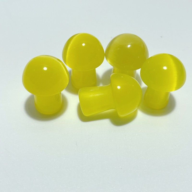 Colorful Glass Cat Eye Mushrooms Wholesale (man made) - Wholesale Crystals