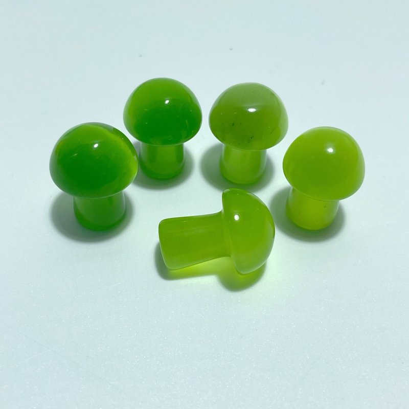 Colorful Glass Cat Eye Mushrooms Wholesale (man made) - Wholesale Crystals