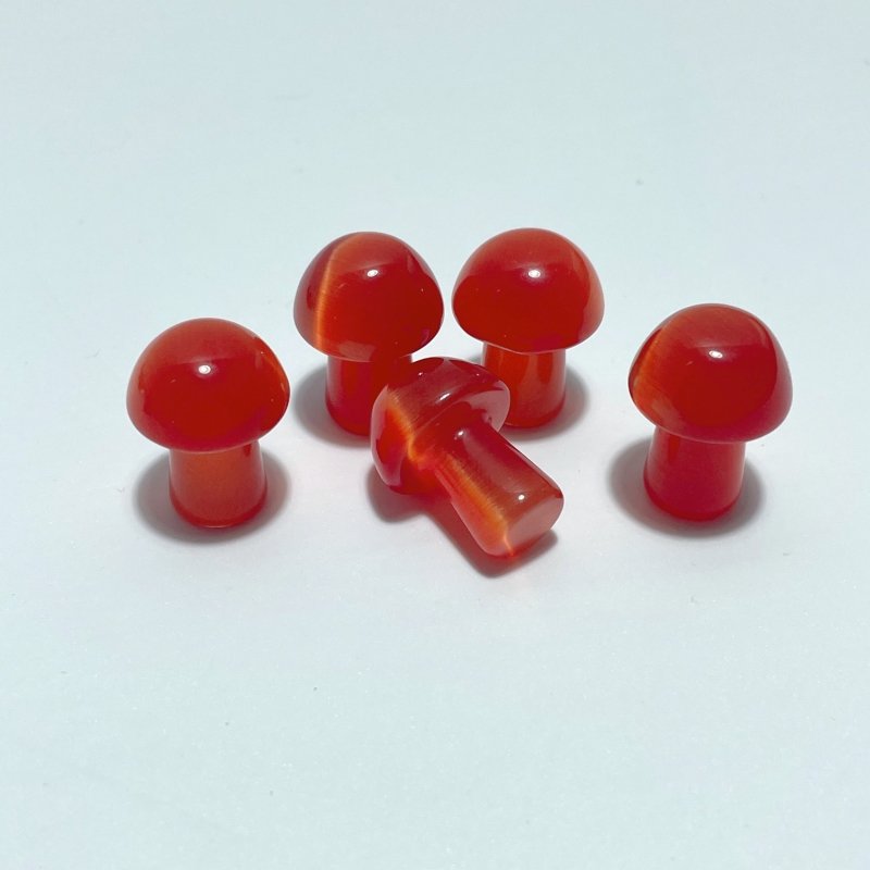 Colorful Glass Cat Eye Mushrooms Wholesale (man made) - Wholesale Crystals