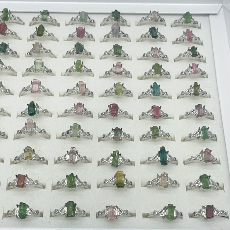 Colorful Tourmaline Ring Closeout(defective) -Wholesale Crystals