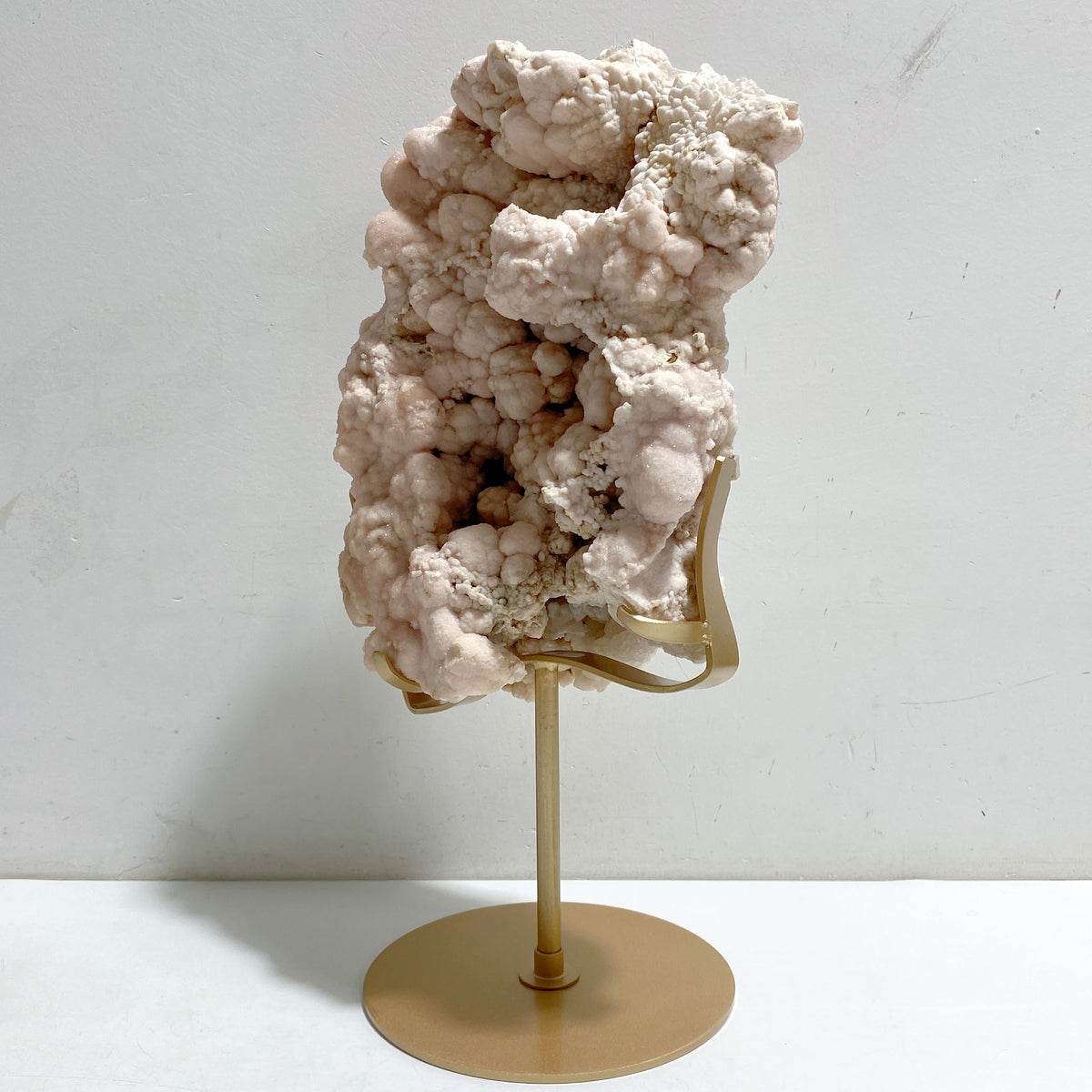 Large Raw Stilbite Specimen With Stand #3