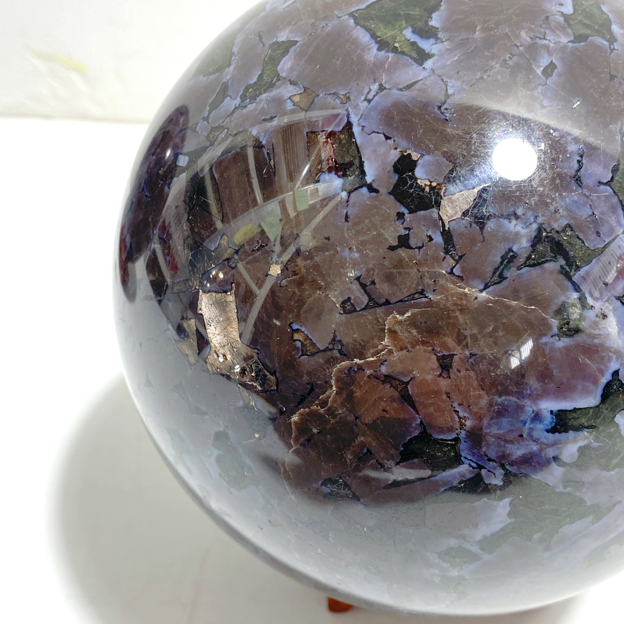 2 Pieces 12CM Indigo Gabbro Stone Spheres