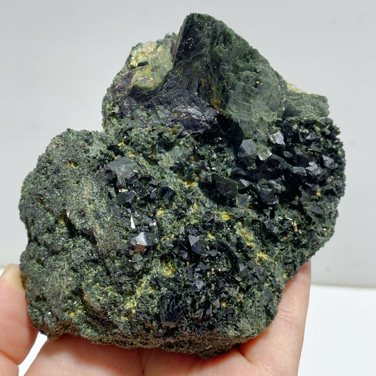 4 Pieces Raw Epidote Stone Specimen For Collection