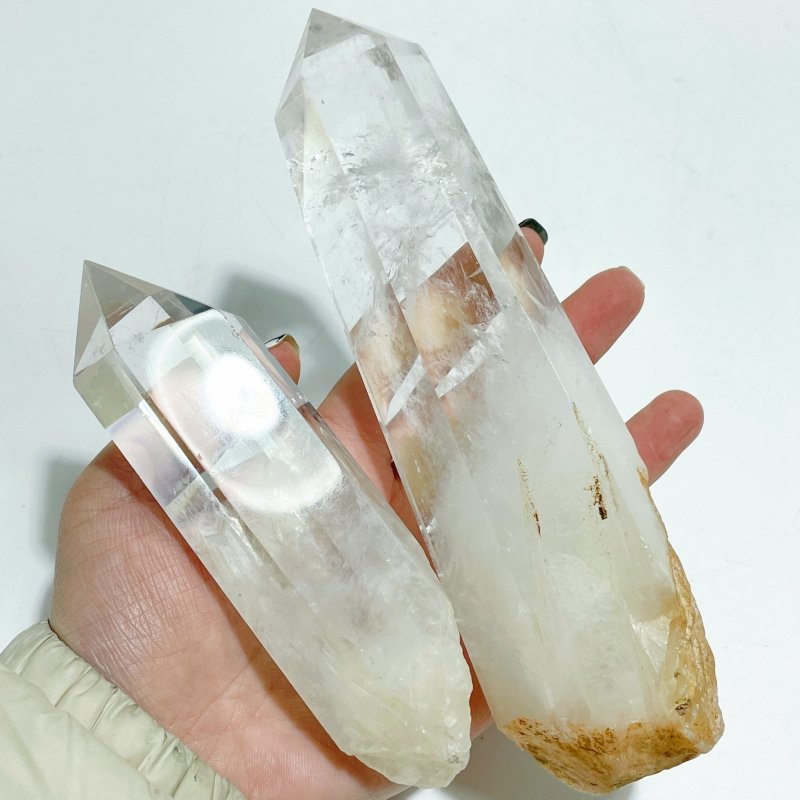 Fat Clear Quartz Large Points Raw Bottom Wholesale - Wholesale Crystals