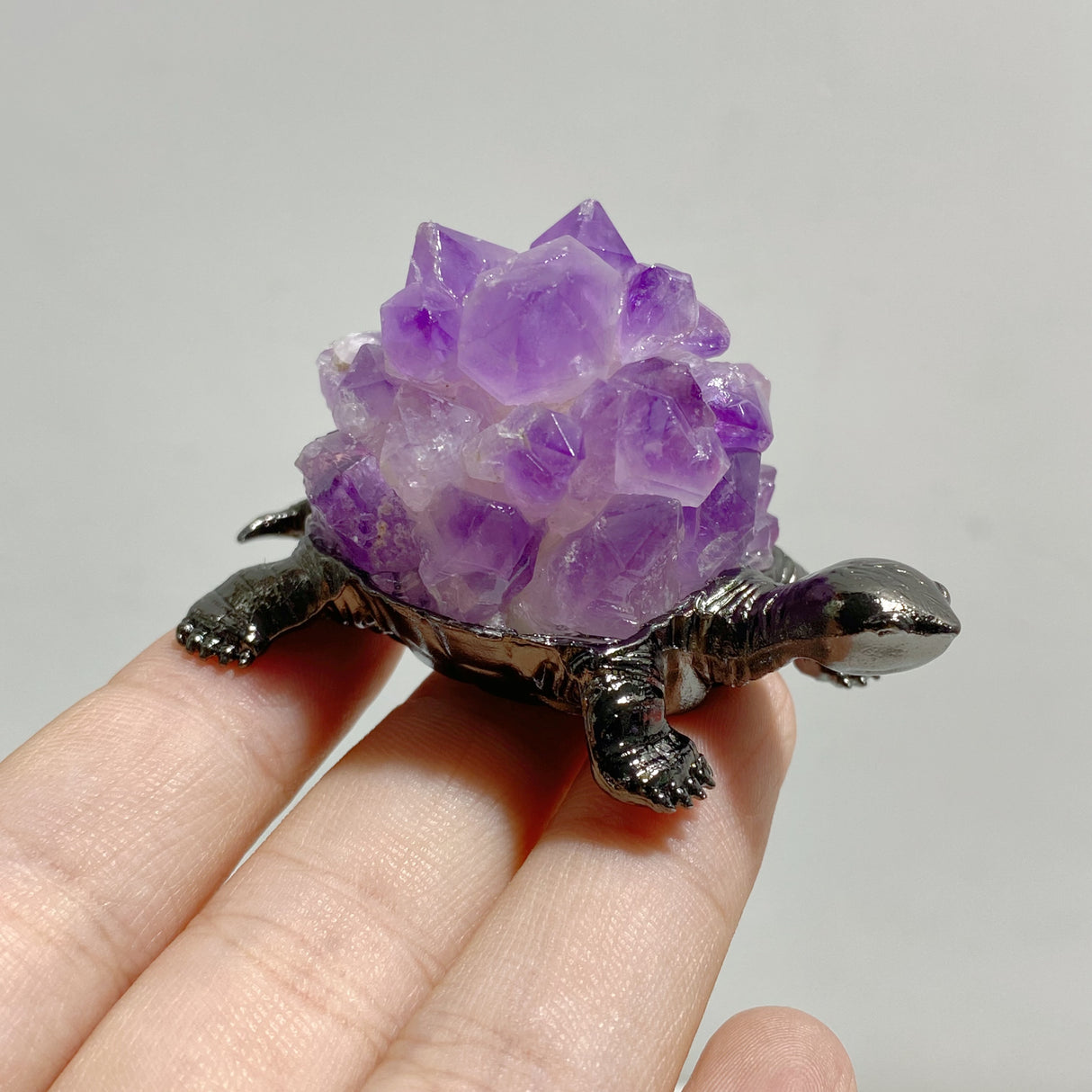 Amethyst Cluster Turtle Home Decorations