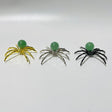 Green Aventurine Crystal Sphere Spider Ornament Handmade Alloy Spider DIY Wholesale -Wholesale Crystals