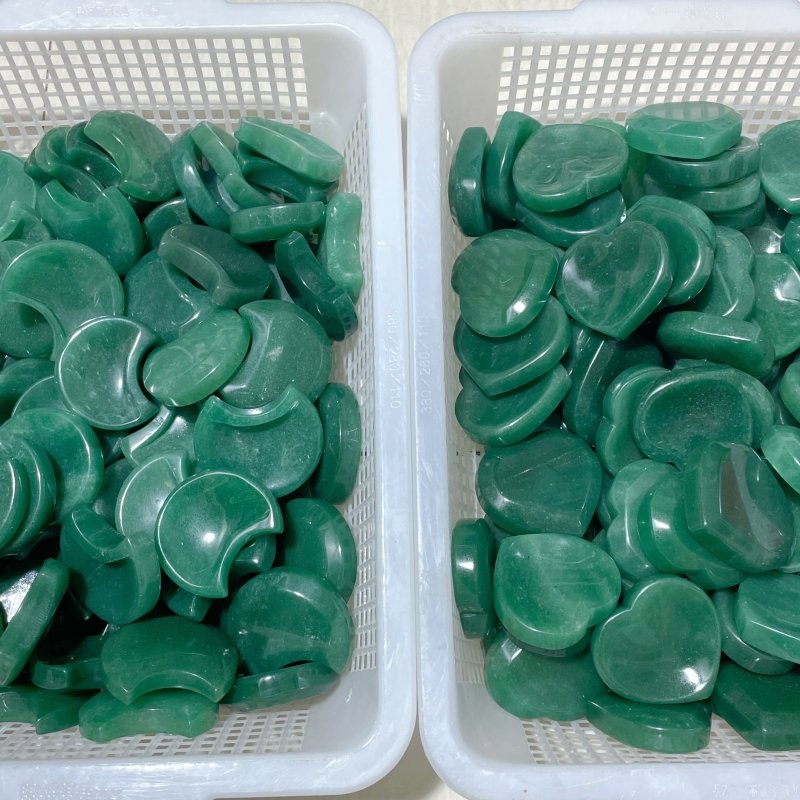 Green Aventurine Heart Moon Bowl Wholesale - Wholesale Crystals