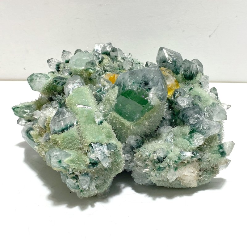 Green Crystal Cluster Man Made Crystal - Wholesale Crystals