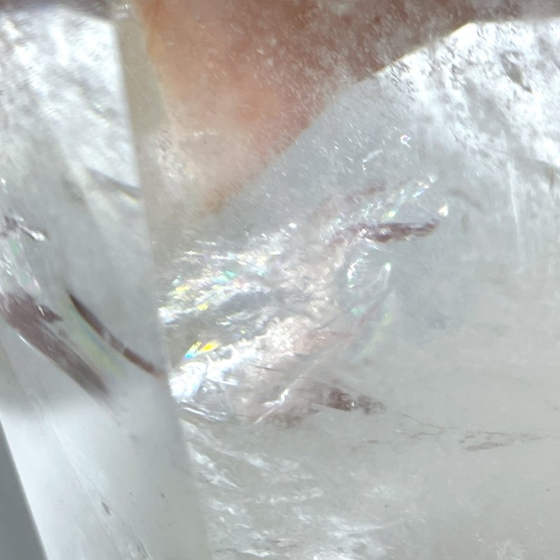 High Quality Large Clear Quartz Crystal Point Raw Bottom With Rainbow - Wholesale Crystals