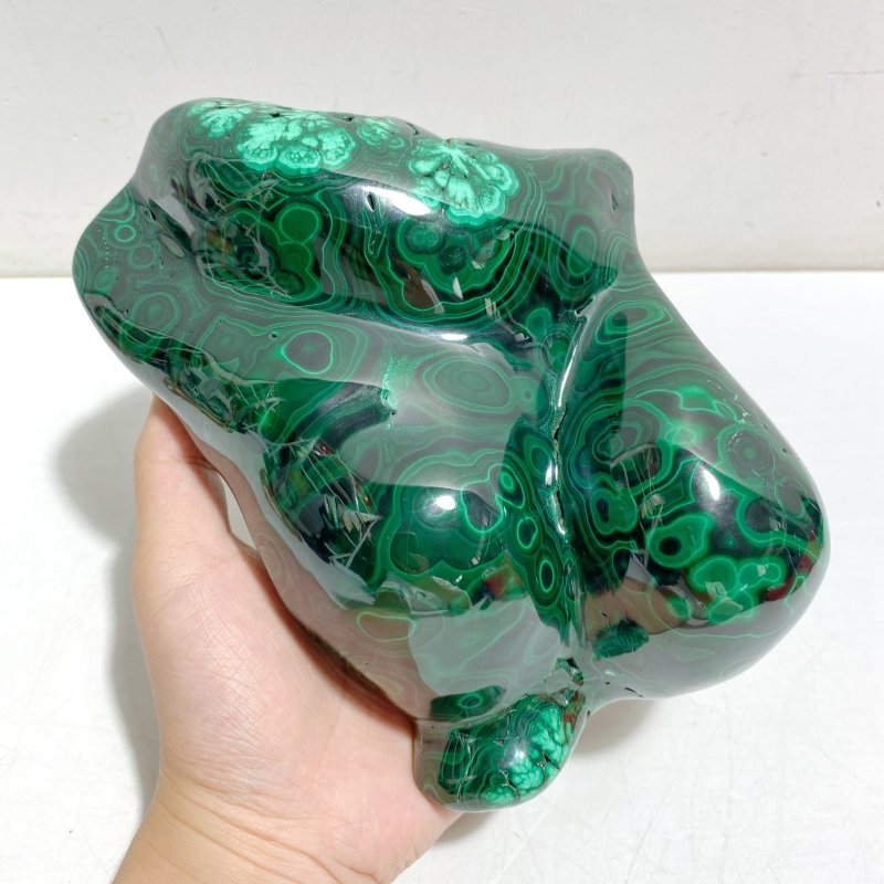 High Quality Polished Malachite Home Decor With Stand -Wholesale Crystals