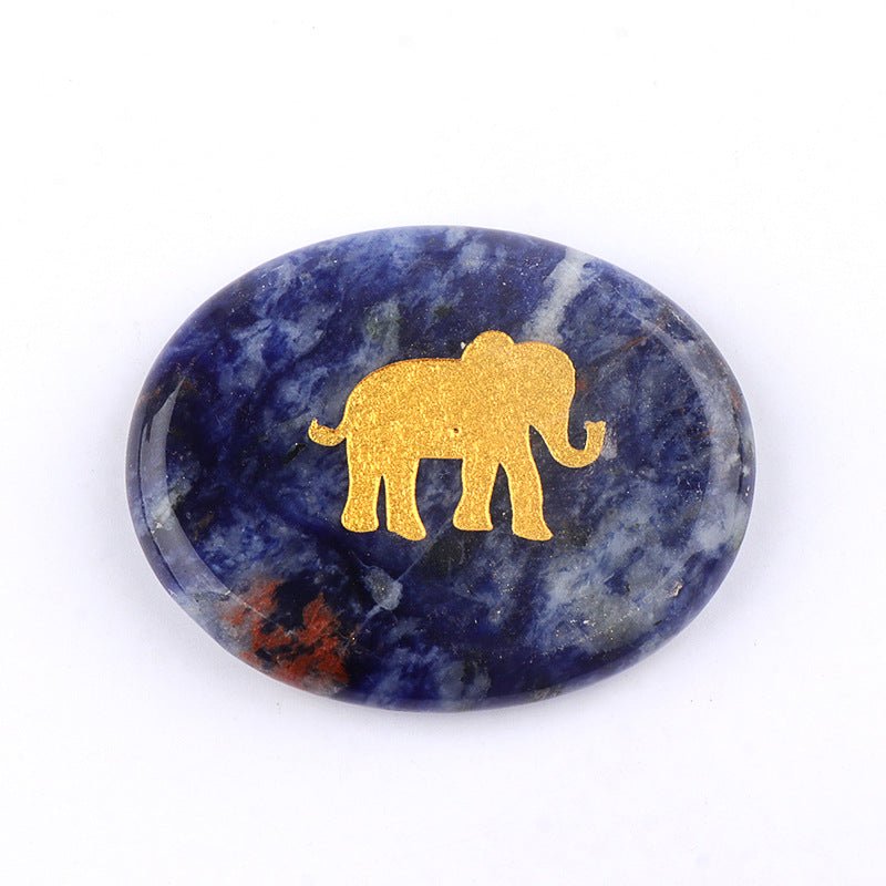 KS2392 - 35*45mm Animal Oval Slice Crystal Laser Engraving -Wholesale Crystals