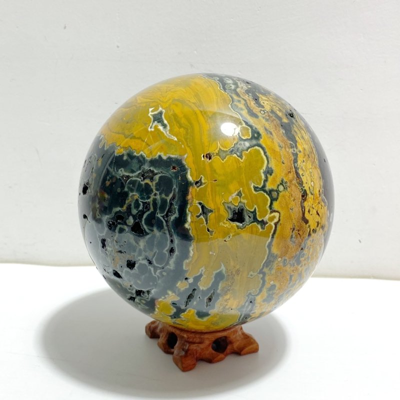 Large 8th Vein Ocean Jasper Sphere - Wholesale Crystals