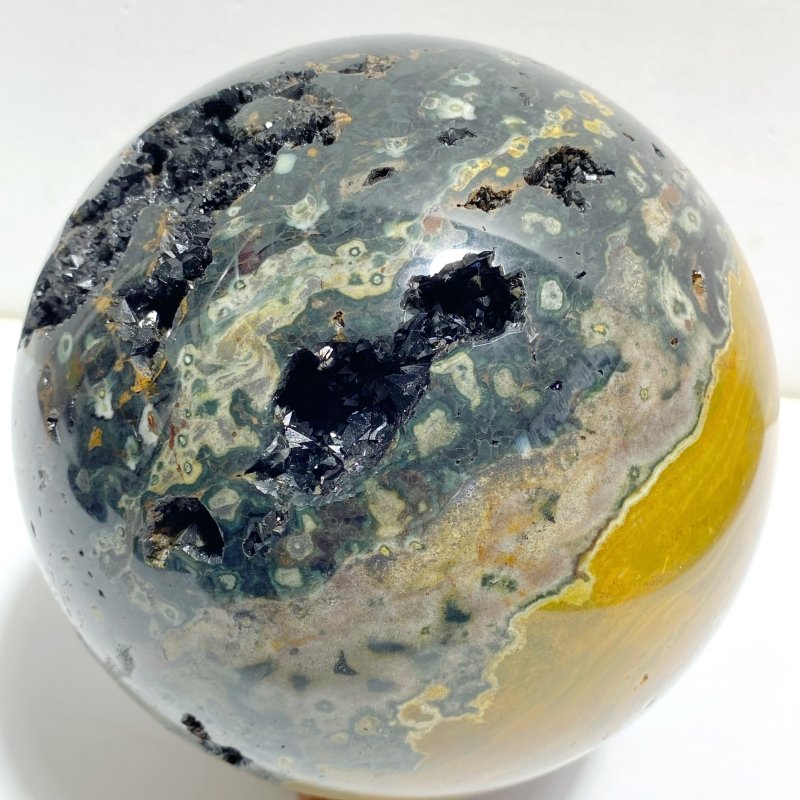 Large 8th Vein Ocean Jasper Sphere - Wholesale Crystals