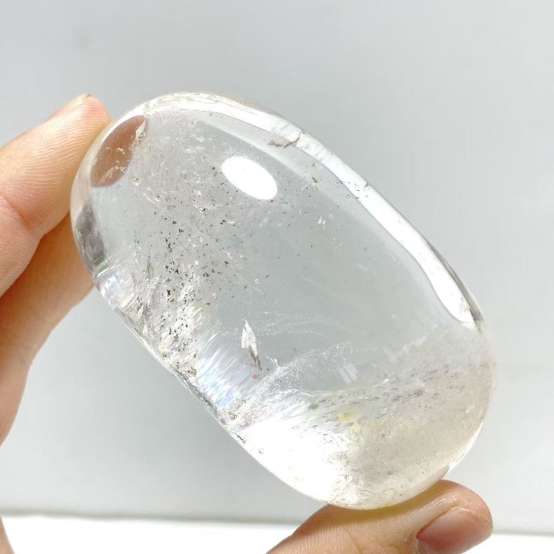 Large Clear Quartz Palm Stone Wholesale - Wholesale Crystals