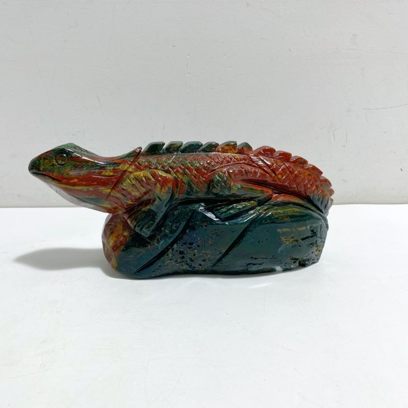 Large Ocean Jasper Lizard Carving 3 -Wholesale Crystals