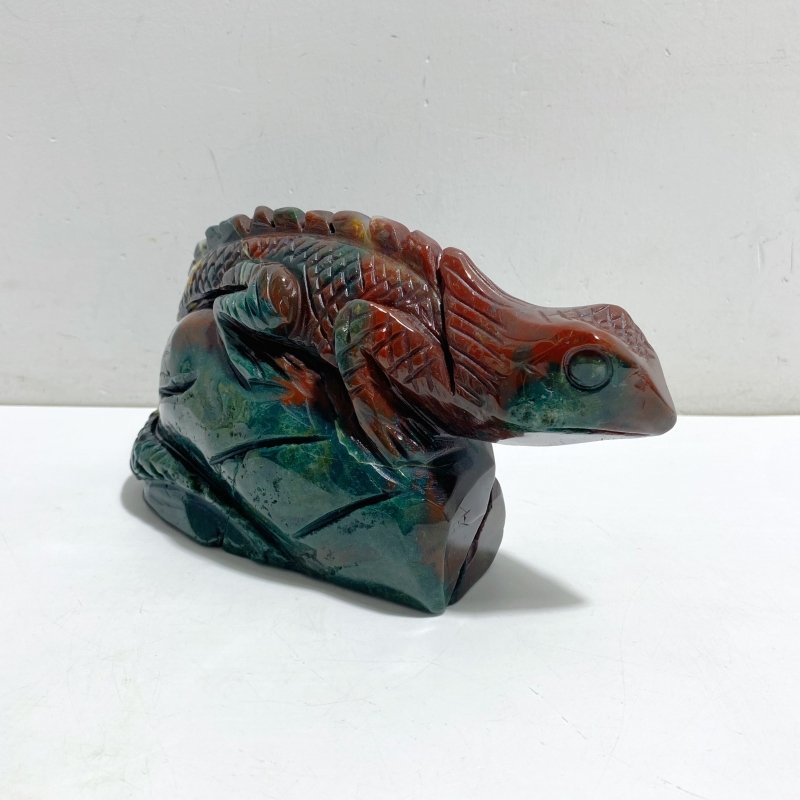 Large Ocean Jasper Lizard Carving 4 -Wholesale Crystals