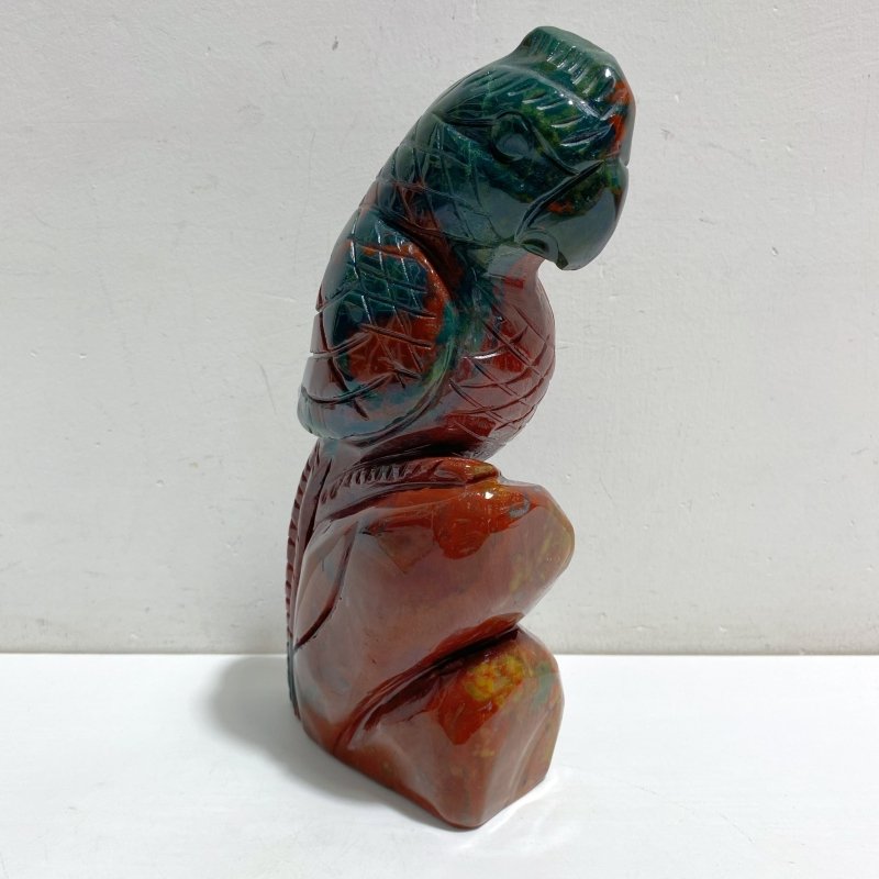 Large Ocean Jasper Parrot Carving -Wholesale Crystals