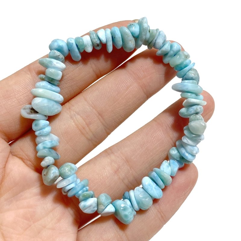 Larimar Gravel Chips Bracelets Wholesale -Wholesale Crystals