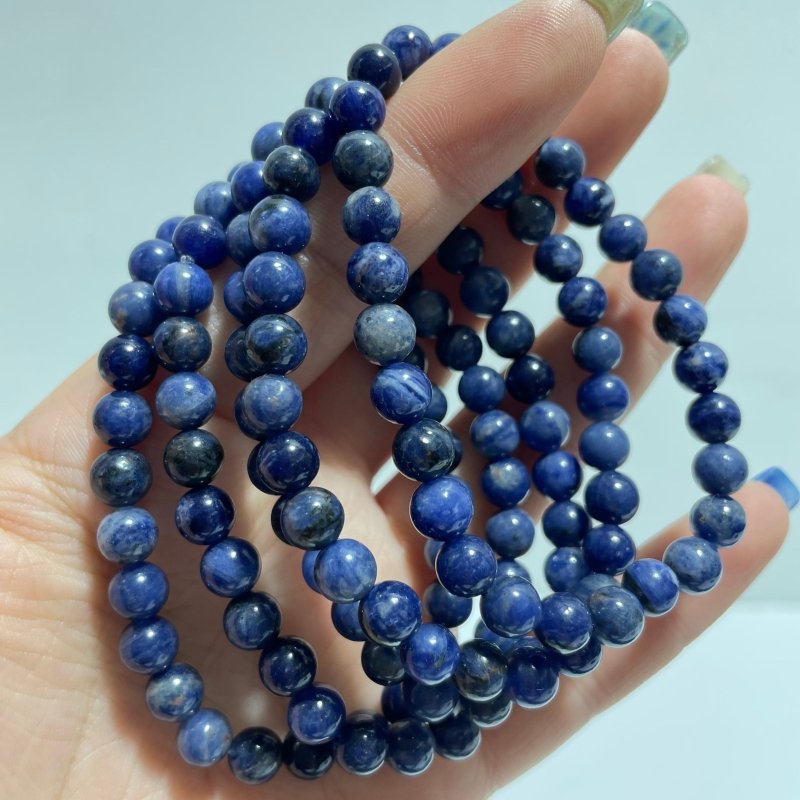 Local Stock - 6MM Blue Sodalite Bracelets Wholesale - Wholesale Crystals