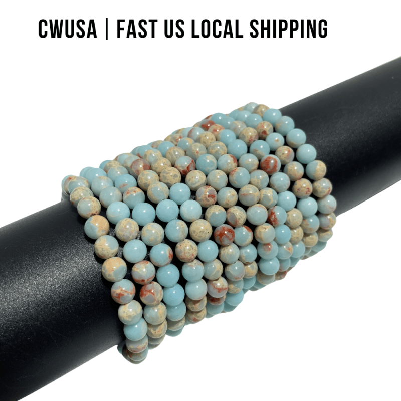Local Stock - 6MM China Shoushan Stone Bracelets Wholesale - Wholesale Crystals