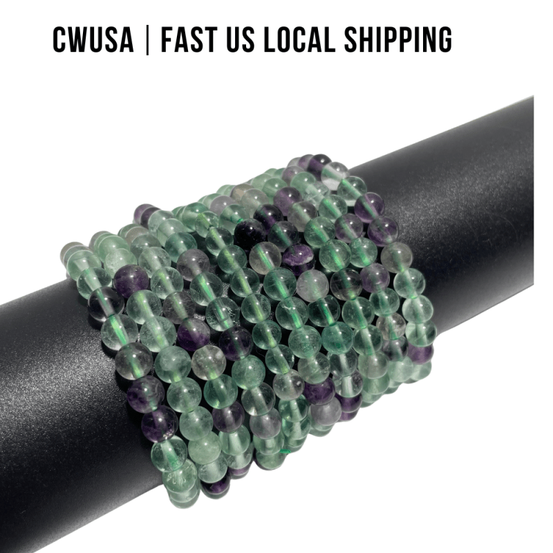Local Stock - 6MM Fluorite Bracelets Wholesale - Wholesale Crystals