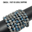 Local Stock - 8MM K2 Stone Bracelets Wholesale - Wholesale Crystals