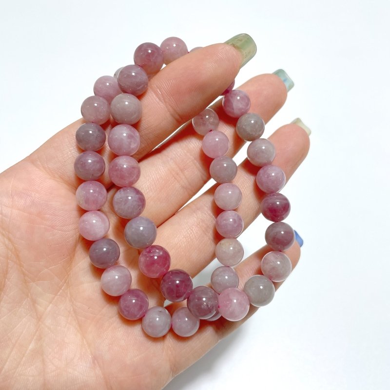 Local Stock - 8MM Purple Rose Quartz Bracelet Wholesale - Wholesale Crystals