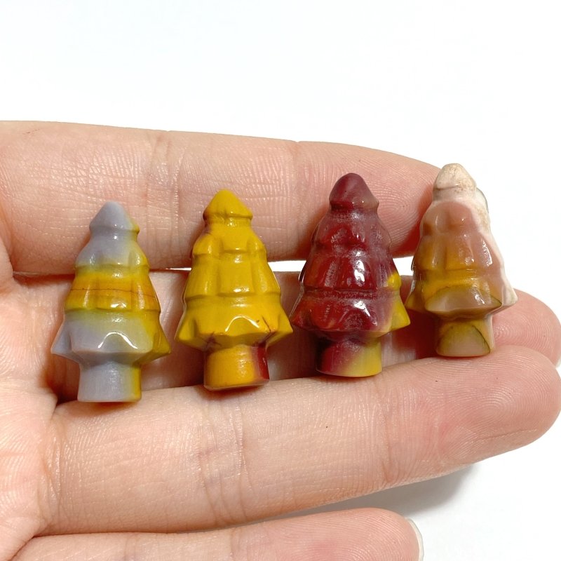 Mini Christmas Tree Carving Wholesale Green Aventurine Lepidolite -Wholesale Crystals
